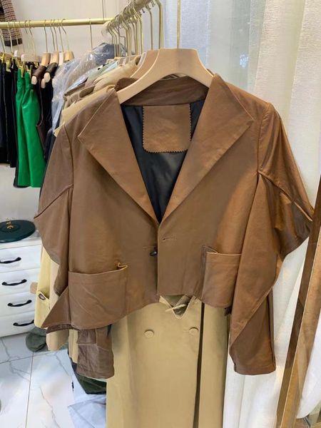 women's trench coats zk1589 fashion women & jackets 2021 runway luxury european design party style clothing, Tan;black
women's trench coats zk1589 fashion women & jackets 2021 runway luxury european design party style clothing, Tan;black