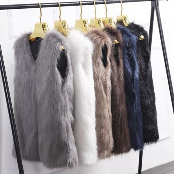 women's fur & faux autumn v-neck concealed button vest women fashionable simple sleeveless woman winter leisure warmth top, Black
women's fur & faux autumn v-neck concealed button vest women fashionable simple sleeveless woman winter leisure warmth top, Black
