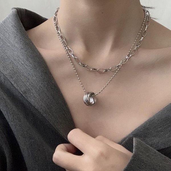 pendant necklaces multilayer ring temperament cold wind clavicle chain hip hop necklace for women jewelry gift, Silver
pendant necklaces multilayer ring temperament cold wind clavicle chain hip hop necklace for women jewelry gift, Silver