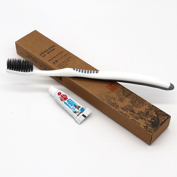 disposable toothbrush and toothpaste two in one set for high-end el gut room toiletri
disposable toothbrush and toothpaste two in one set for high-end el gut room toiletri