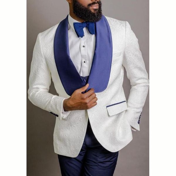 men's suits & blazers tailored men suit 3 pieces slim fit business groom jacquard champagne white tuxedos formal wedding blazer pants v, White;black
men's suits & blazers tailored men suit 3 pieces slim fit business groom jacquard champagne white tuxedos formal wedding blazer pants v, White;black