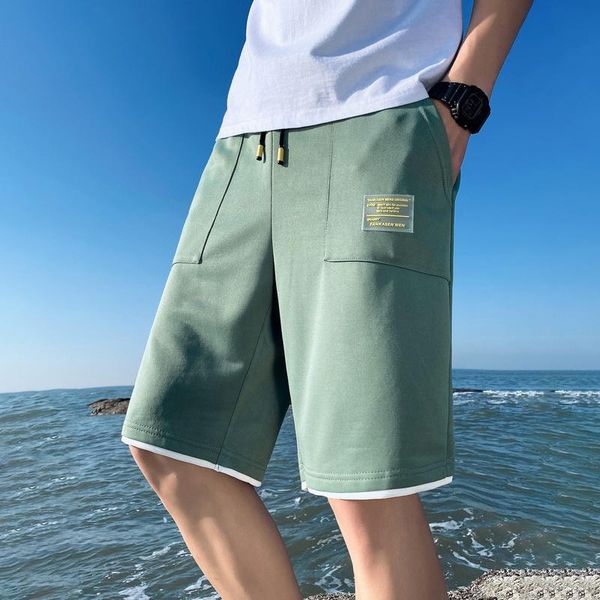 men's shorts 2021 solid summer homme mens beach brand clothing cotton fashion casual male sports, White;black
men's shorts 2021 solid summer homme mens beach brand clothing cotton fashion casual male sports, White;black