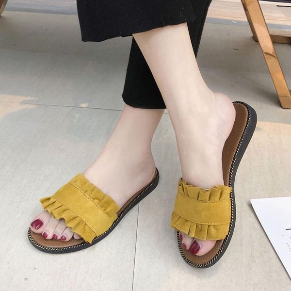 slippers 2021 women fashion suede leather summer sandals shoes boho beach outdoor foot wear casual slides, Black
slippers 2021 women fashion suede leather summer sandals shoes boho beach outdoor foot wear casual slides, Black