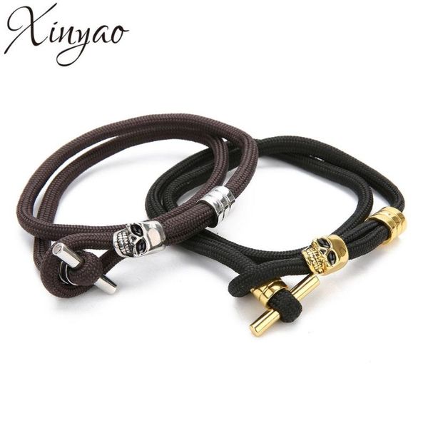 charm bracelets xinyao 2021 paracord bracelet multistrand nylon rope wrap for women men jewelry pulseira feminina, Golden;silver
charm bracelets xinyao 2021 paracord bracelet multistrand nylon rope wrap for women men jewelry pulseira feminina, Golden;silver