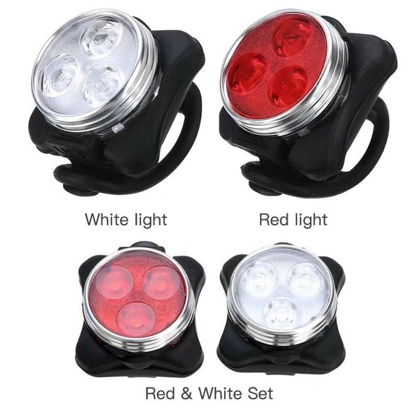 waterproof bike lamp white front light + red tail 3l-ed usb clip safety outdoor mountain cycling accessories lights
waterproof bike lamp white front light + red tail 3l-ed usb clip safety outdoor mountain cycling accessories lights