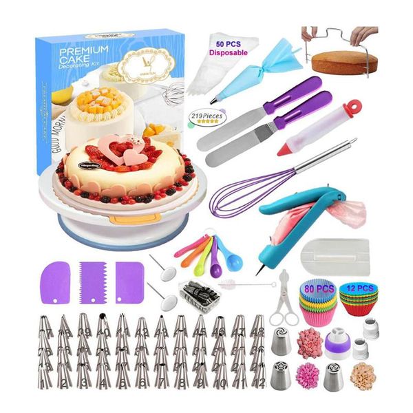 baking & pastry tools cake decorating tip sets 127pcs/129pcs/219pcs bag confectionery accessories nozzle stainless cream
baking & pastry tools cake decorating tip sets 127pcs/129pcs/219pcs bag confectionery accessories nozzle stainless cream