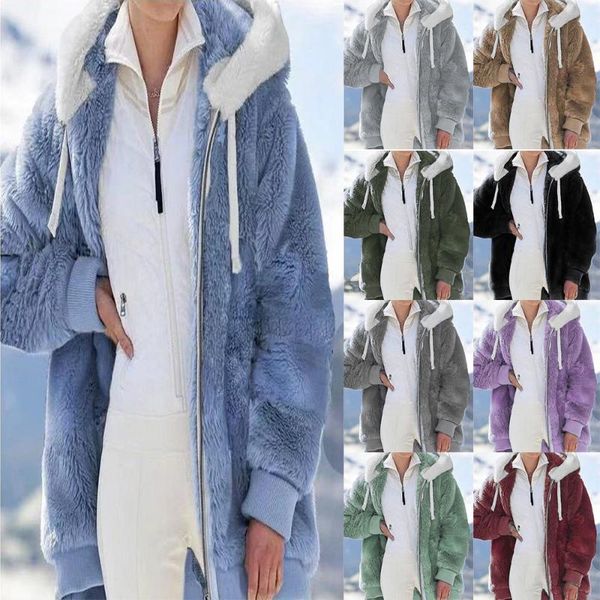 women's hoodies & sweatshirts 2021 autumn winter plush coat loose long sleeve zipper hooded women, Black
women's hoodies & sweatshirts 2021 autumn winter plush coat loose long sleeve zipper hooded women, Black
