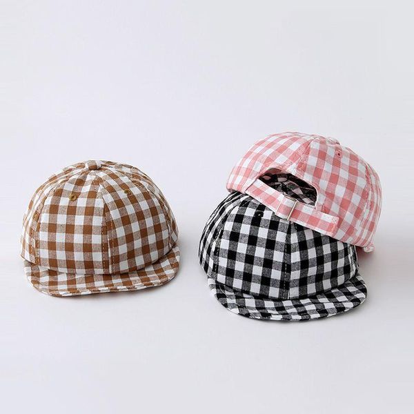 berets kids baby plaid hat korean version sunshade cap adjustable soft brim baseball caps for girl boy accessories sun visor hats, Blue;gray
berets kids baby plaid hat korean version sunshade cap adjustable soft brim baseball caps for girl boy accessories sun visor hats, Blue;gray