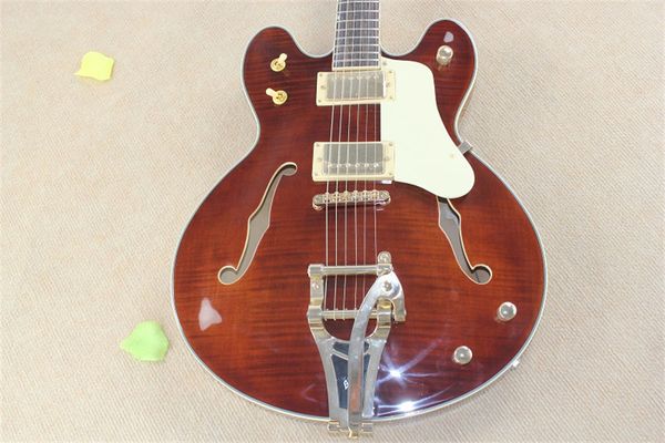 flyoung g6139 semi hollow double f-hole electric guitar tiger maple reddish brown leather case can be customized
flyoung g6139 semi hollow double f-hole electric guitar tiger maple reddish brown leather case can be customized
