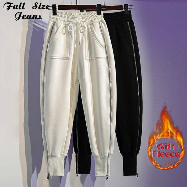 plus size elastic waist warm velvet cargo pants 4xl boyfriend winter fleece side zipper white drawstring jogger harem trousers women's, Black;white
plus size elastic waist warm velvet cargo pants 4xl boyfriend winter fleece side zipper white drawstring jogger harem trousers women's, Black;white