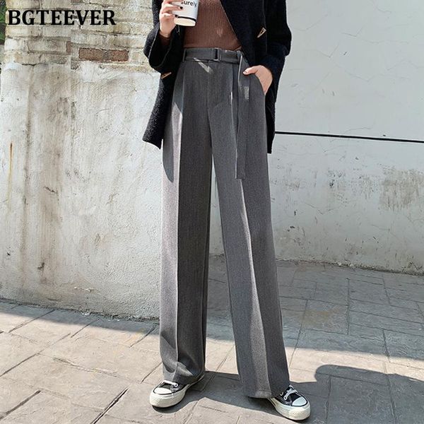 women's pants & capris bgteever autumn winter female trousers suit high waist wide-legged loose straight-leg with a belt women, Black;white
women's pants & capris bgteever autumn winter female trousers suit high waist wide-legged loose straight-leg with a belt women, Black;white