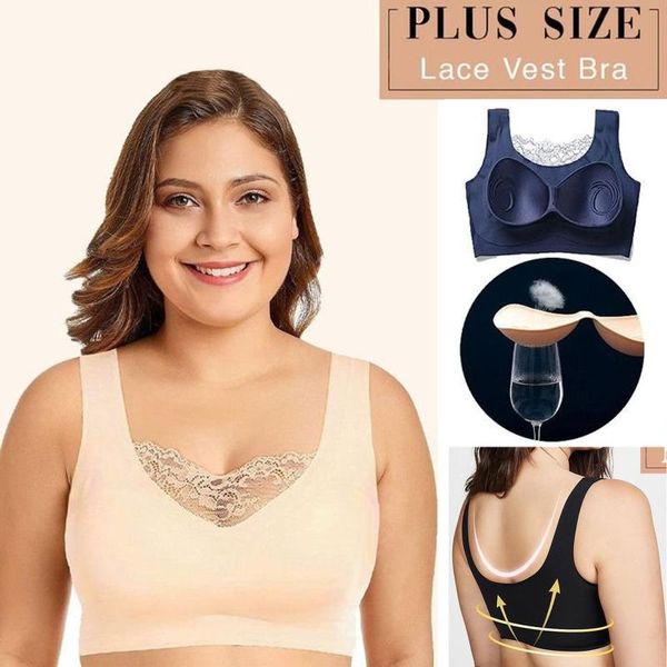 bras plus size 2021 women's bra seamless underwear lace mesh wireless breathable wild tube lingerie push up bralette, Red;black
bras plus size 2021 women's bra seamless underwear lace mesh wireless breathable wild tube lingerie push up bralette, Red;black