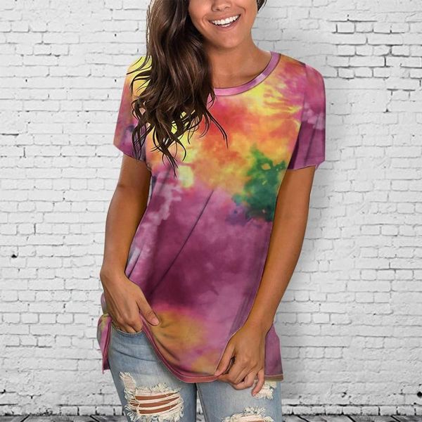 women's blouses & shirts casual tie-dye round neck short sleeve loose summer blusas mujer de moda 2021 blusa, White
women's blouses & shirts casual tie-dye round neck short sleeve loose summer blusas mujer de moda 2021 blusa, White
