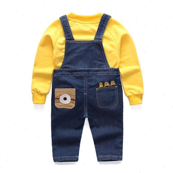 toddler boys autumn denim overalls set jeans pants blouse full sleeve sweaters sets clothing fashion suits mini kids clothes, White
toddler boys autumn denim overalls set jeans pants blouse full sleeve sweaters sets clothing fashion suits mini kids clothes, White