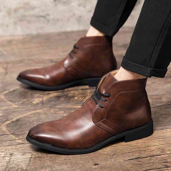 shoes winter dress high men leather boots oxford ankle business lace up smart shoe mc5, Black
shoes winter dress high men leather boots oxford ankle business lace up smart shoe mc5, Black