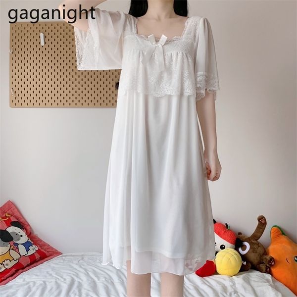 sweet women summer lace nightgowns homewear solid square collar ruffles nightdress female short sleeve sleep dresses 210601, Black;red
sweet women summer lace nightgowns homewear solid square collar ruffles nightdress female short sleeve sleep dresses 210601, Black;red