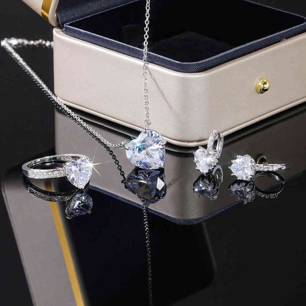 jewelry sets huiran crystal heart cubic zirconia ring/earring/necklace bridal wedding engagement luxury accessories romantic set love, Black
jewelry sets huiran crystal heart cubic zirconia ring/earring/necklace bridal wedding engagement luxury accessories romantic set love, Black