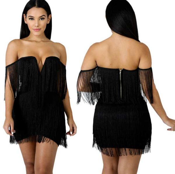 chic design women solid tassels nightclub party dress arrivals lady's slash neck sleeveless bodycon mini dresses casual, Black;gray
chic design women solid tassels nightclub party dress arrivals lady's slash neck sleeveless bodycon mini dresses casual, Black;gray