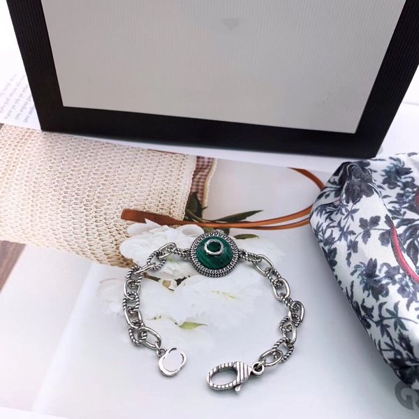 g s925 sterling silver bracelet fashion bracelets charm serpentine malachite bracelet simple and elegant fashion retro bracelet, Golden;silver
g s925 sterling silver bracelet fashion bracelets charm serpentine malachite bracelet simple and elegant fashion retro bracelet, Golden;silver