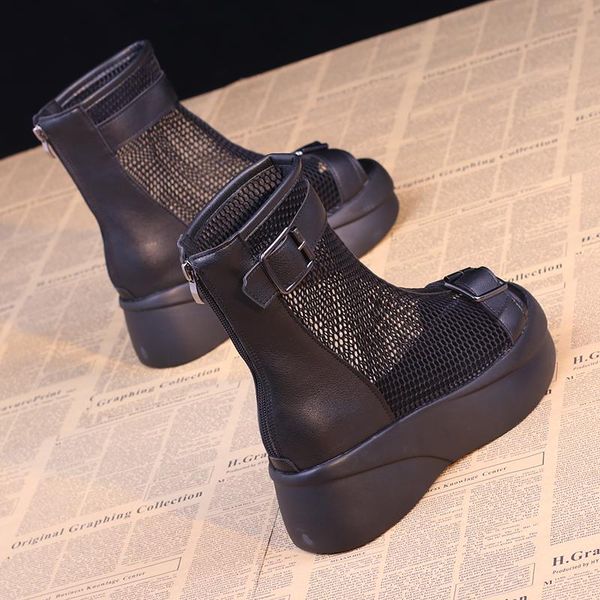 boots lady shoes zipper round toe flat heel boots-women high lolita 2021 summer rock leather sandals genuine pu ankle, Black
boots lady shoes zipper round toe flat heel boots-women high lolita 2021 summer rock leather sandals genuine pu ankle, Black