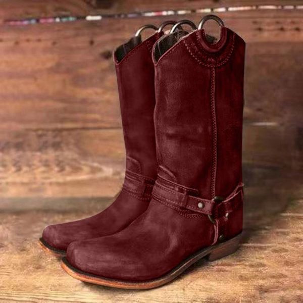 fashion calf boots for women comfortable low-heel shoes autumn winter embroidered western boot retro cowboy, Black
fashion calf boots for women comfortable low-heel shoes autumn winter embroidered western boot retro cowboy, Black