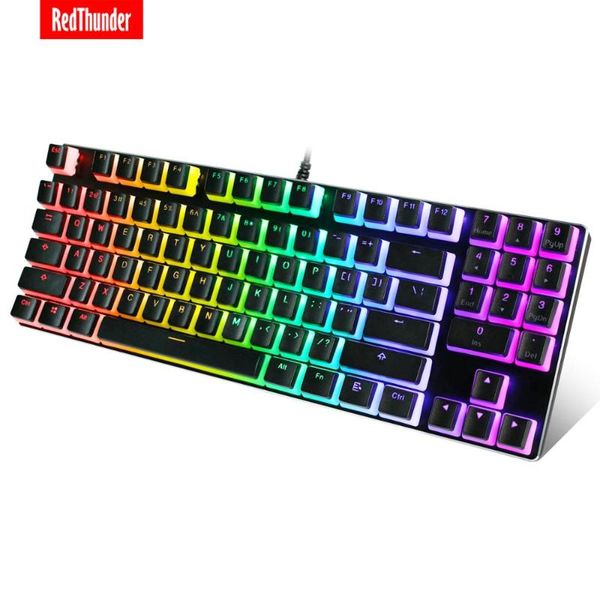 keyboards redthunder mechanical gaming keyboard with pbt pudding keycaps, 89 keys rgb backlit wired blue switches for pc
keyboards redthunder mechanical gaming keyboard with pbt pudding keycaps, 89 keys rgb backlit wired blue switches for pc