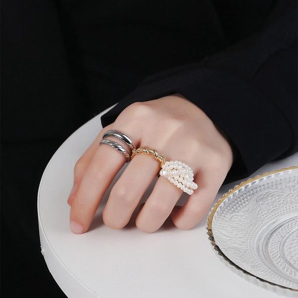 cluster rings silvology 925 sterling silver multi-layer natural pearl layers for women freshwater luxury festival jewelry designer, Golden;silver
cluster rings silvology 925 sterling silver multi-layer natural pearl layers for women freshwater luxury festival jewelry designer, Golden;silver