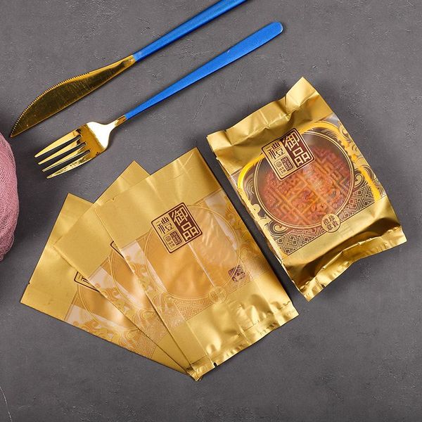 gift wrap 100pcs noble gold frosted chinese elements high capacity cake baked goods plastic sachets lace pattern decor year party bags
gift wrap 100pcs noble gold frosted chinese elements high capacity cake baked goods plastic sachets lace pattern decor year party bags