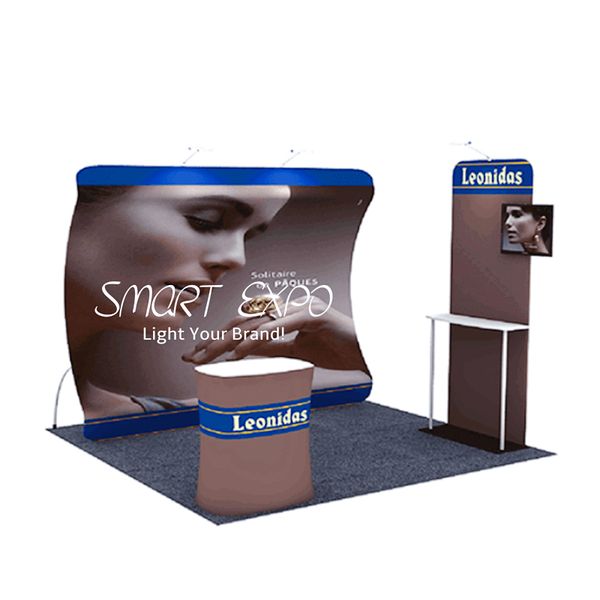 10x10 trade show design advertising display event booth with frame kits custom printed graphics carry bag
10x10 trade show design advertising display event booth with frame kits custom printed graphics carry bag