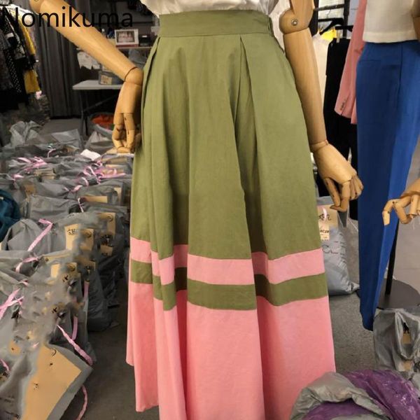 skirts nomikuma 2021 summer high waisted womens korean contrast color a-line skirt fashion elegant faldas mujer moda 6h034, Black
skirts nomikuma 2021 summer high waisted womens korean contrast color a-line skirt fashion elegant faldas mujer moda 6h034, Black