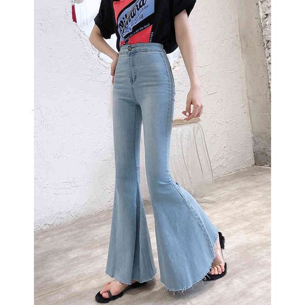women's jeans stretch flared women high waist wide leg pants casual fashion jean vintage mom denim trousers streetwear korea style, Blue
women's jeans stretch flared women high waist wide leg pants casual fashion jean vintage mom denim trousers streetwear korea style, Blue