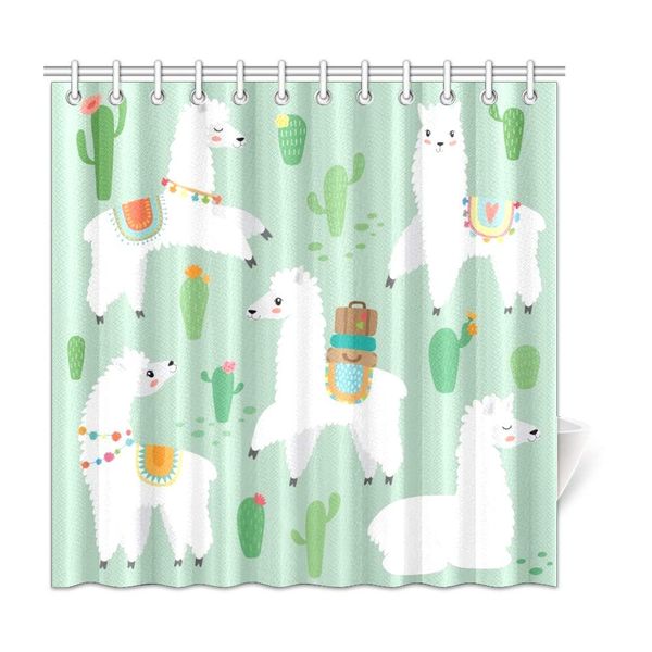 xiucoo cartoon alpaca cactus home bath decor polyester fabric shower curtain bathroom sets 72 x 72 inches
xiucoo cartoon alpaca cactus home bath decor polyester fabric shower curtain bathroom sets 72 x 72 inches