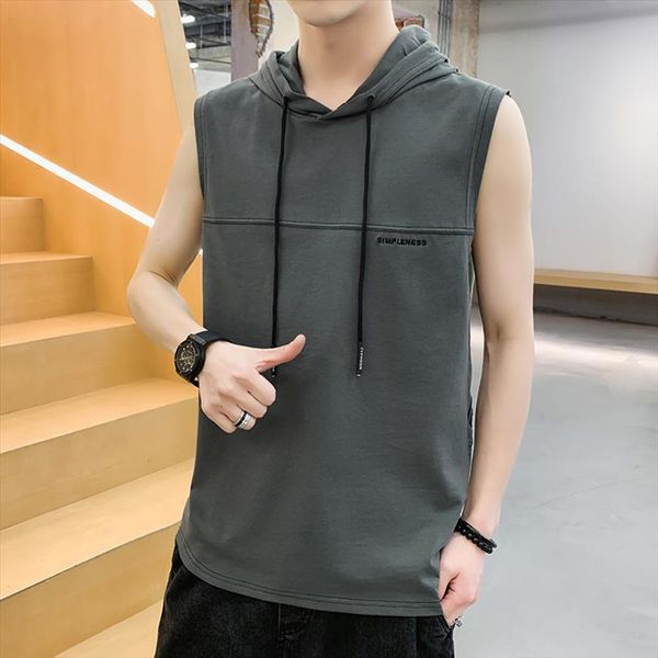 mens hooded short sleeves men 100% cotton student young singlets summer personality trend string 3 colors optional, White;black
mens hooded short sleeves men 100% cotton student young singlets summer personality trend string 3 colors optional, White;black