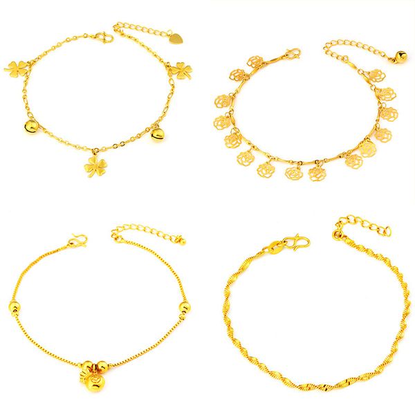 fashion clover 24k gold anklets for women adjustable anklet 2020 bracelet on leg foot beach body chain accessories jewelry, Red;blue
fashion clover 24k gold anklets for women adjustable anklet 2020 bracelet on leg foot beach body chain accessories jewelry, Red;blue