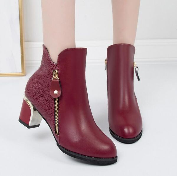 boots plus size ankle women platform high heels buckle shoes thick heel short boot ladies casual footwear, Black
boots plus size ankle women platform high heels buckle shoes thick heel short boot ladies casual footwear, Black