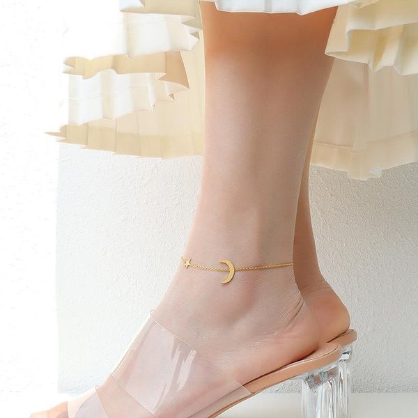 anklets tiny star and moon anklet gold stainless steel charms women fashion foot chain summer jewelry beach accessorie, Red;blue
anklets tiny star and moon anklet gold stainless steel charms women fashion foot chain summer jewelry beach accessorie, Red;blue