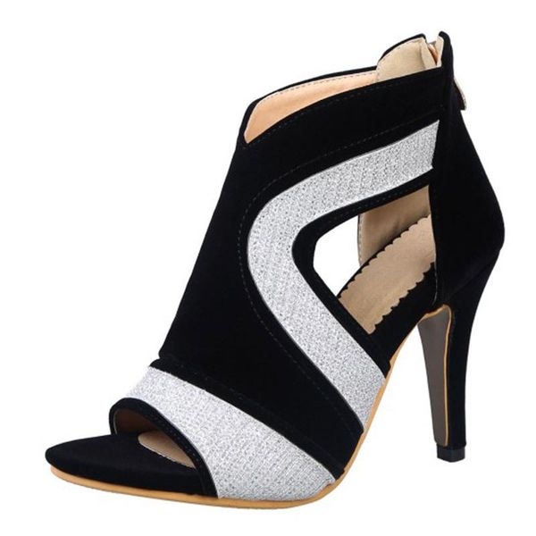dress shoes 2021 fashion woman cattle suede pumps open toe ankle boots slip on deep v cut high heel lady autumn summer sandals, Black
dress shoes 2021 fashion woman cattle suede pumps open toe ankle boots slip on deep v cut high heel lady autumn summer sandals, Black