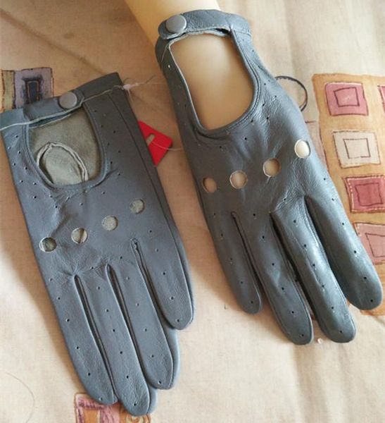 five fingers gloves women' natural sheepskin leather hollow out glove female fashion genuine driving r1538, Blue;gray
five fingers gloves women' natural sheepskin leather hollow out glove female fashion genuine driving r1538, Blue;gray