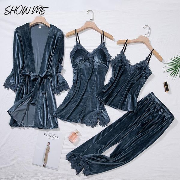 women's sleepwear spring summer night dress velvet robe women clothing lace cardigan lingerie set traje conjuntos, Black;red
women's sleepwear spring summer night dress velvet robe women clothing lace cardigan lingerie set traje conjuntos, Black;red