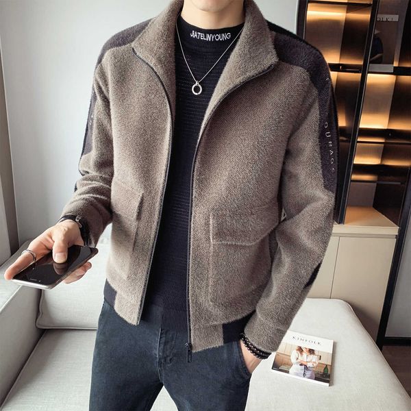 winter mens wool trench coat jacket stitching big pocket steetwear windbreaker trend casual slim fit outwear erkekler ceket 210527, Black
winter mens wool trench coat jacket stitching big pocket steetwear windbreaker trend casual slim fit outwear erkekler ceket 210527, Black