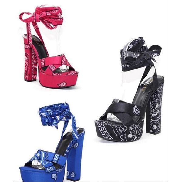 women plus size sandals club elegant casual print paisley high heels bandage fish mouth shoe chunky heel gladiator cross-tied holiday party, Black
women plus size sandals club elegant casual print paisley high heels bandage fish mouth shoe chunky heel gladiator cross-tied holiday party, Black