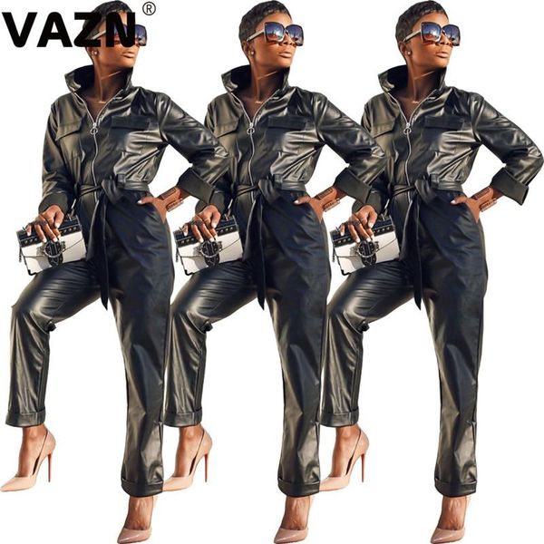 women's jumpsuits & rompers vazn 2021 arrive bodycon solid zipper sporty black jumpsuit full sleeve long casual sexy, Black;white
women's jumpsuits & rompers vazn 2021 arrive bodycon solid zipper sporty black jumpsuit full sleeve long casual sexy, Black;white