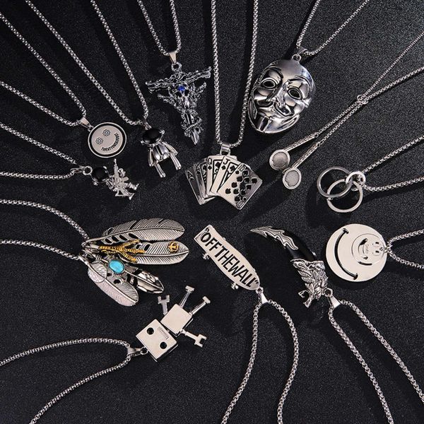 necklace hip hop pendant men's hip in street bungee student accessories woman, Silver
necklace hip hop pendant men's hip in street bungee student accessories woman, Silver