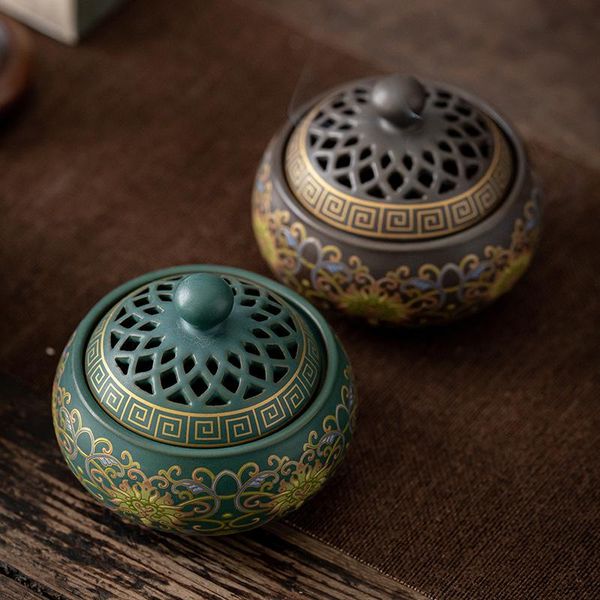 fragrance lamps ceramic cloisonne incense burner enamel color tray furnace bakhoor wax melt
fragrance lamps ceramic cloisonne incense burner enamel color tray furnace bakhoor wax melt
