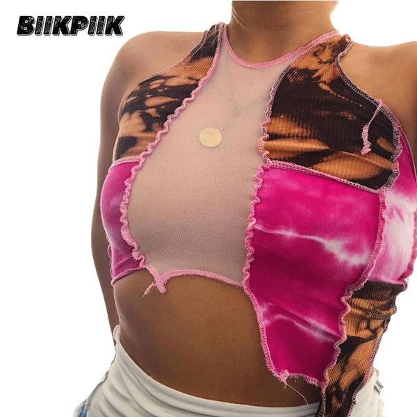 women's tanks & camis biikpiik skinny print transparent contrast color tank patchwork casual bodycon female sleeveless summer sexy, White
women's tanks & camis biikpiik skinny print transparent contrast color tank patchwork casual bodycon female sleeveless summer sexy, White