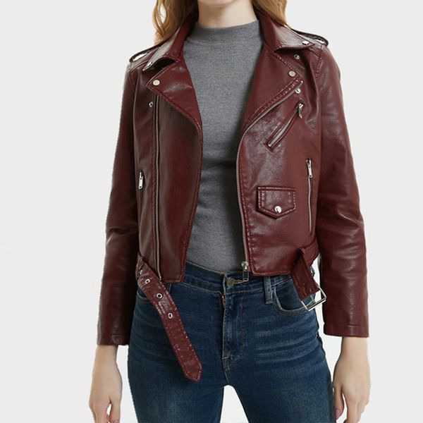 women's jackets 2021 fashion fake faux leather women casual turn-down collar long sleeve zipper up bomber motorcycle outerwear, Black;brown
women's jackets 2021 fashion fake faux leather women casual turn-down collar long sleeve zipper up bomber motorcycle outerwear, Black;brown