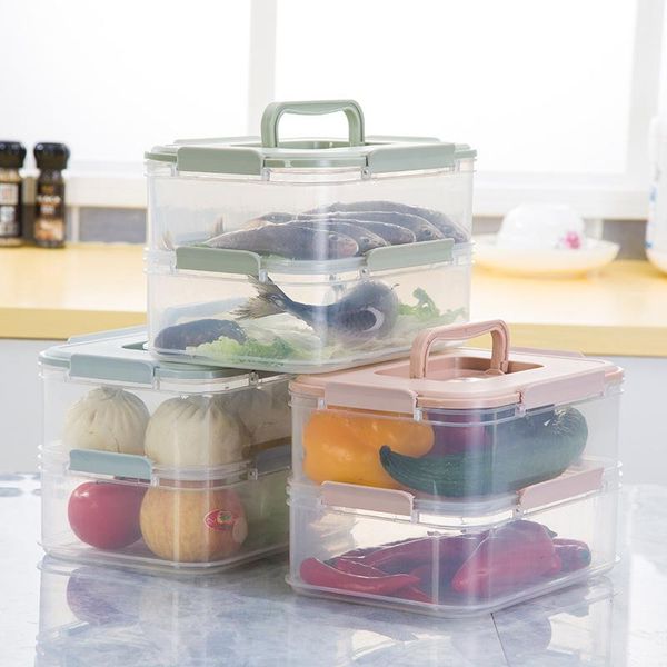storage bottles & jars refrigerator fresh-keeping box double layer multilayer superposition food receiving hand-held rectangular
storage bottles & jars refrigerator fresh-keeping box double layer multilayer superposition food receiving hand-held rectangular