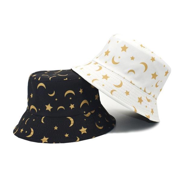 fashion beach cap moon print bucket hat men women cotton flat sun reversible fisherman spring wide brim hats, Blue;gray
fashion beach cap moon print bucket hat men women cotton flat sun reversible fisherman spring wide brim hats, Blue;gray
