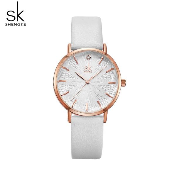 wristwatches shengke fashion white stylish women watch leather band analog round wrist quartz watches clock elegant, Slivery;brown
wristwatches shengke fashion white stylish women watch leather band analog round wrist quartz watches clock elegant, Slivery;brown