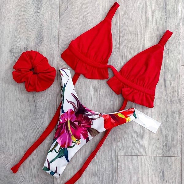 womens plunge triangle ruched red print two pieces swimsuit thong bikini micro swimwear maillot de bain women biquiniby air
womens plunge triangle ruched red print two pieces swimsuit thong bikini micro swimwear maillot de bain women biquiniby air